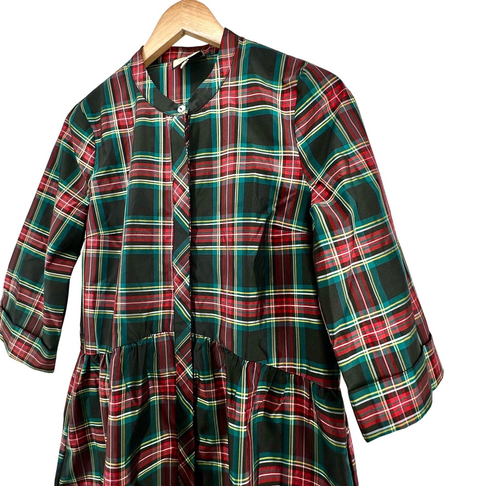 Tuckernuck Womens Plaid Royal Stewart Mini Dress Red Green XS Y23684T